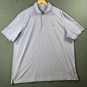 Vineyard Vines Polo Shirt Men's 2XL Lavender Stretch